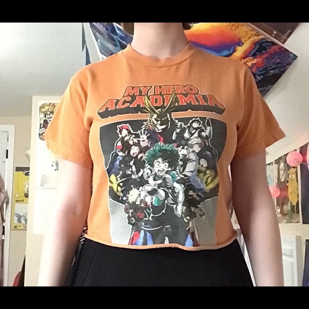 My hero academia orange crop top